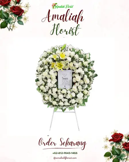 Krans Bunga Duka Kemasantani